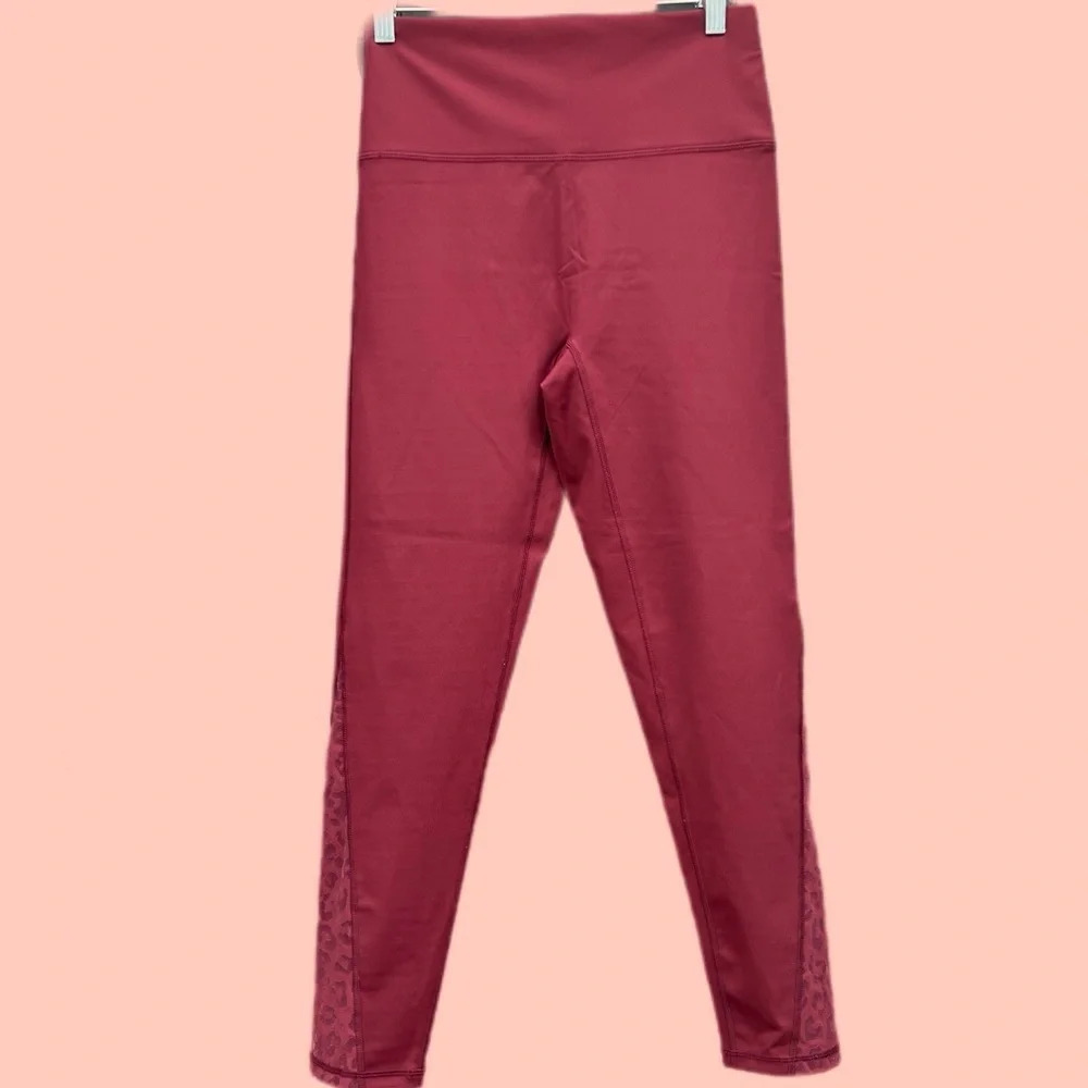 Offline by Aerie Goals 7/8 Leggings Hi Rise Size Large Berry Wine Color